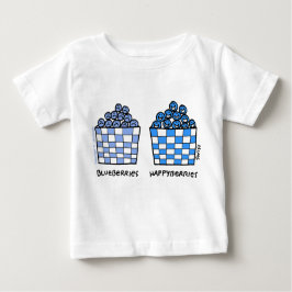 Camiseta De Bebé Blueberries Happyberries Personalizado Art Funny B