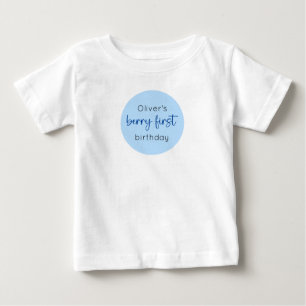 Camiseta De Bebé Blueberry 1ᵉʳ Birthday Berry First