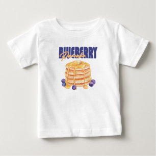 Camiseta De Bebé Blueberry Pancake Brunch