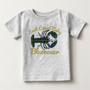 Camiseta De Bebé Bluenoser de Nueva Escocia de la langosta del beb