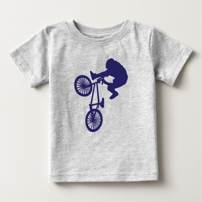 Camiseta De Bebé BMX Biker atrapando aire alto (Anverso)