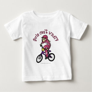 Camiseta De Bebé BMX Chicas rosa claro