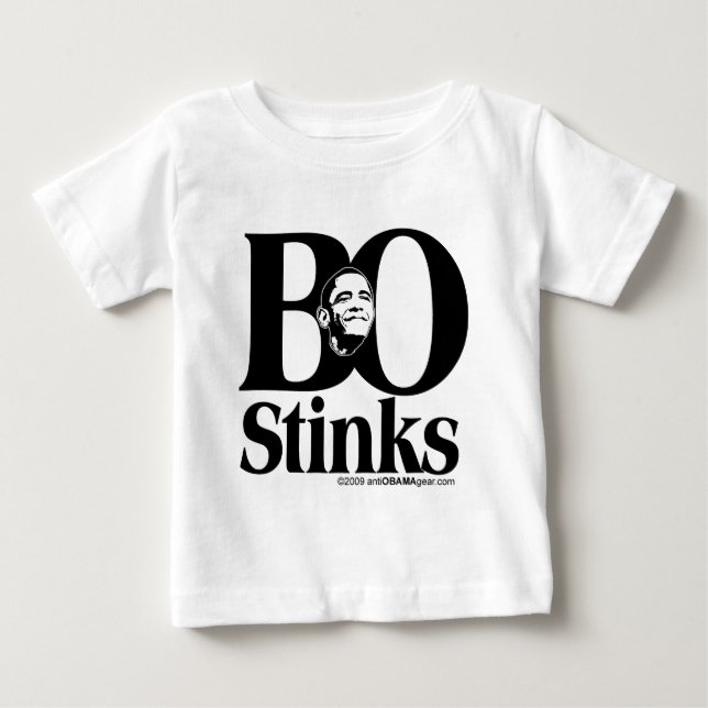 Camiseta De Bebé BO Stinks (Anverso)