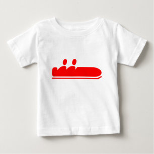 Camiseta De Bebé Bobsled - Rojo