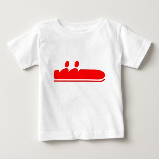 Camiseta De Bebé Bobsled - Rojo (Anverso)