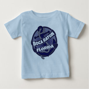 Camiseta De Bebé Boca Raton, presentador de Florida, gira para ropa