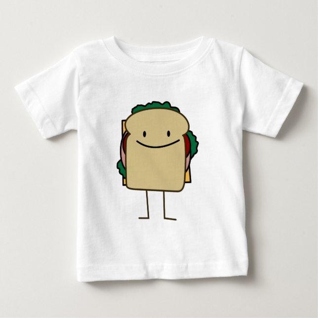 Camiseta De Bebé Bocadillo sonriente feliz - obra clásica (Anverso)