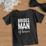 Camiseta De Bebé Boda Bridal Party Bridesman De Honor T-Shirt<br><div class="desc">Un lindo Bridesman de camisa de honor adecuado para su Bridista o Hombre de Honor (o ambos). Disponible en muchos tamaños desde el tamaño de bebé hasta el de hombre</div>