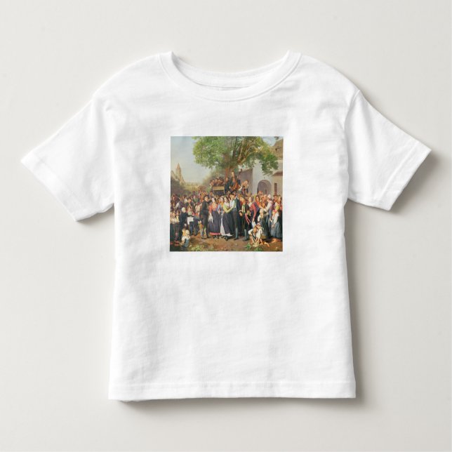 Camiseta De Bebé Boda campesino en la Baja Austria (aceite sobre li (Anverso)