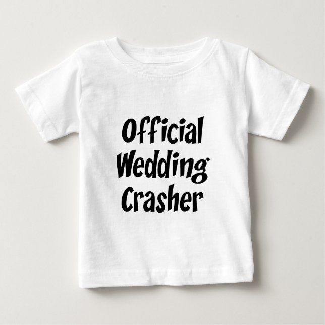 Camiseta De Bebé Boda Crasher (Anverso)
