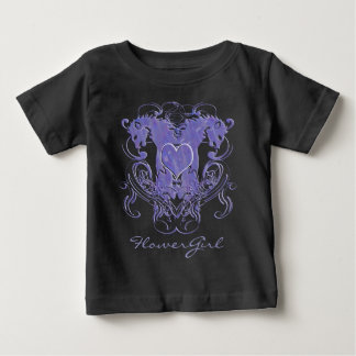 Camiseta De Bebé Boda del Renacimiento Flor Niña Ruffle