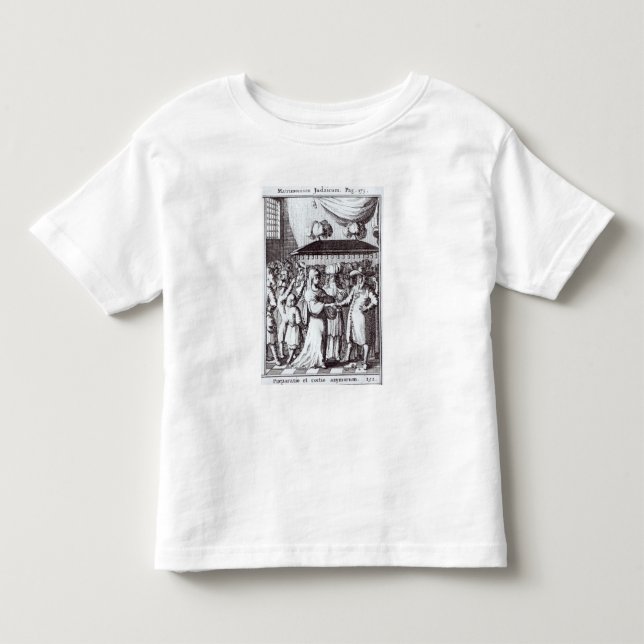 Camiseta De Bebé Boda judío (Anverso)