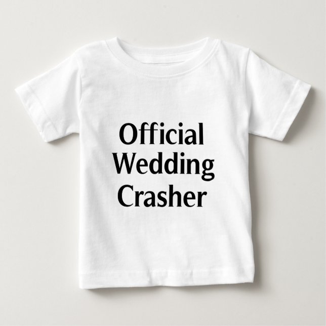 Camiseta De Bebé Boda Oficial Crasher 1 (Anverso)