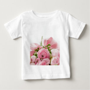 Camiseta De Bebé Boda romántico Amor Flor rosa suave Bouquet