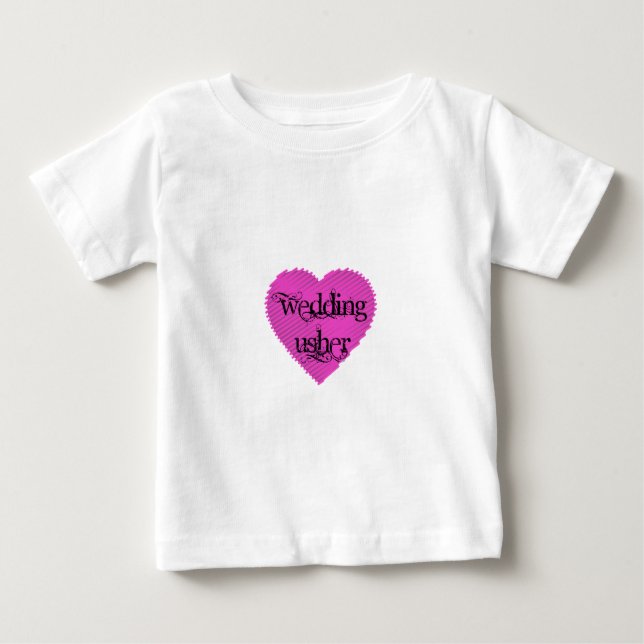 Camiseta De Bebé Boda Usher (Anverso)