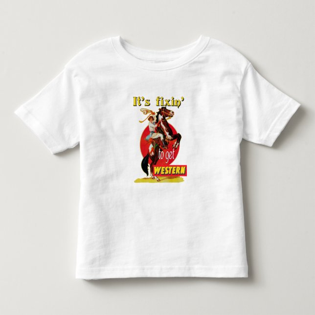 Camiseta De Bebé Bodega de rodeo sobre fijación de caballos para ll (Anverso)