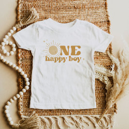 Camiseta De Bebé BODHI Boho Sol Un Niño Feliz Cumple 1