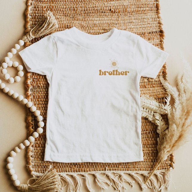Camiseta De Bebé BODHI Boho Sun Brother of One Happy Dude (Subido por el creador)