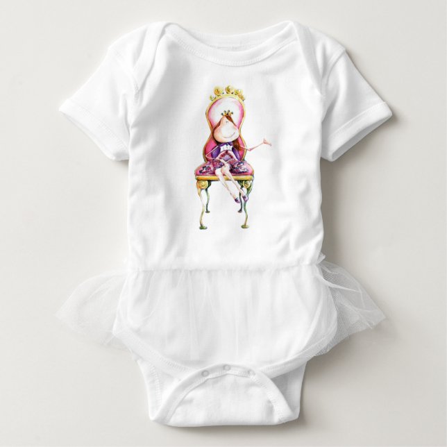 Camiseta De Bebé Body con tutú Princesa (Anverso)