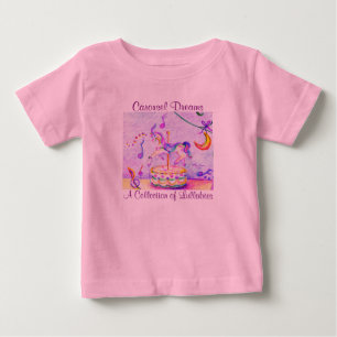 Camiseta De Bebé Body de Bebé con Tutú Rosa Carousel Dreams
