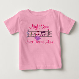 Camiseta De Bebé Body de bebé con tutú rosa Night Song