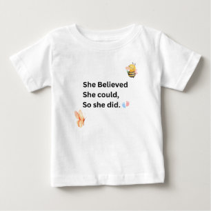 Camiseta De Bebé Body de bebé inspirador - Cita motivacional