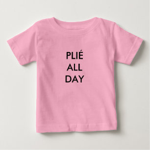 Camiseta De Bebé Body de bebé rosa Plié All Day