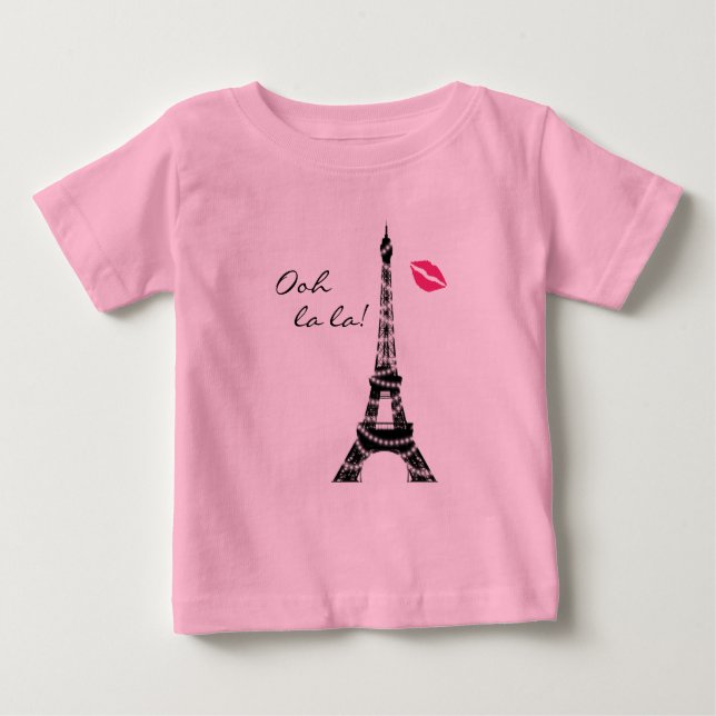Camiseta De Bebé Body de Tutú Paris Sparkles (Anverso)