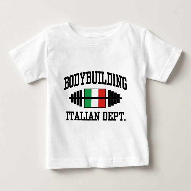 Camiseta De Bebé Bodybuilding italiano (Anverso)