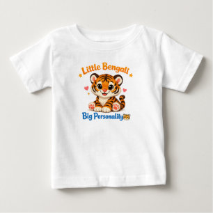 Camiseta De Bebé Bodysuit de cachorro de tigre de Bengala