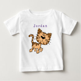Camiseta De Bebé bodysuit divertido , gato 01 . traje de bebé