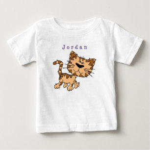 Camiseta De Bebé bodysuit divertido , gato 01 . traje de bebé