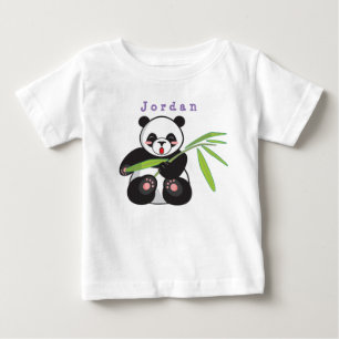 Camiseta De Bebé bodysuit divertido , panda 03 . traje de bebé