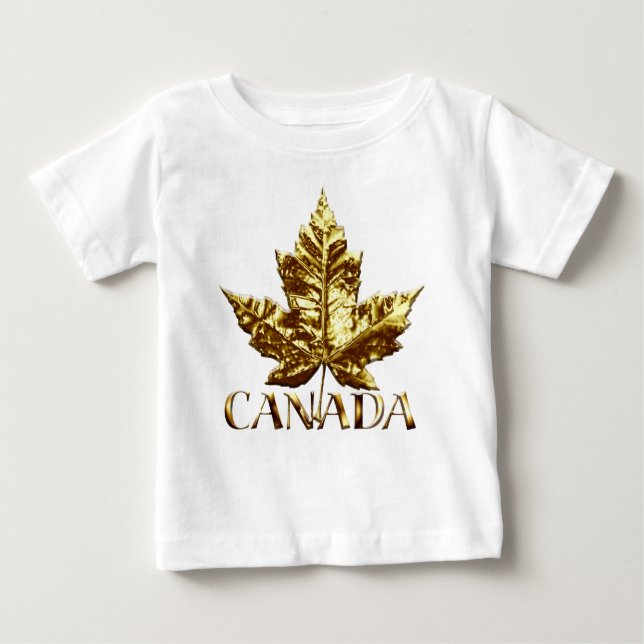 Camiseta De Bebé Bodysuits para bebé de Canadá con bandera de Canad (Anverso)