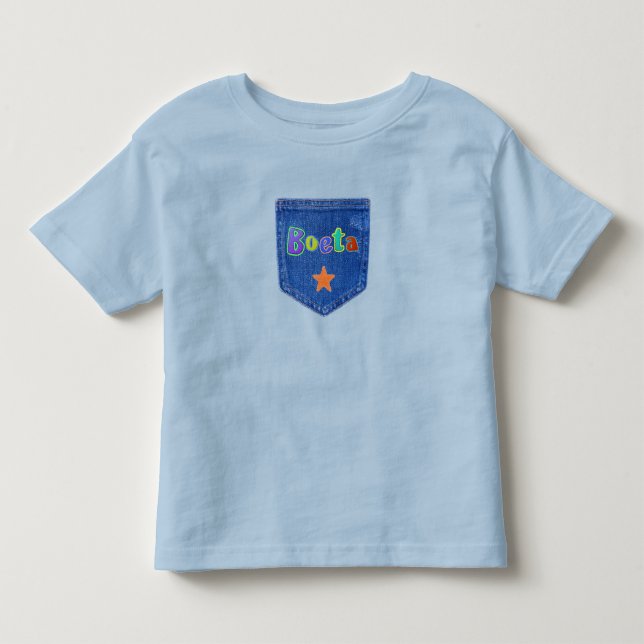 Camiseta De Bebé BOETA Afrikaans / Afrikaanse / Niño sudafricano (Anverso)