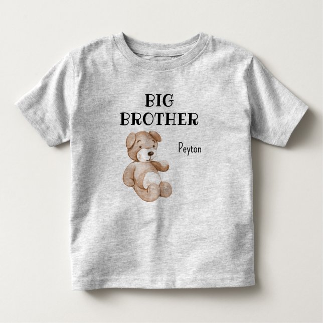 Camiseta De Bebé Boho Baby Shower Cuta al Gran Hermano 2T a 5-6T (Anverso)