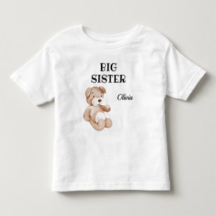 Camiseta De Bebé Boho Baby Shower Cute a la Gran Hermana 2T a 5-6T