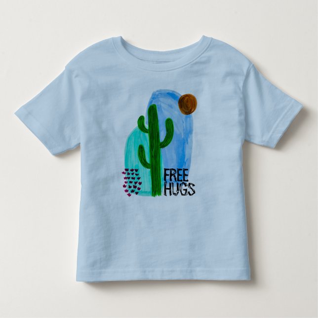 Camiseta De Bebé Boho cactus baby Tshirt (Anverso)