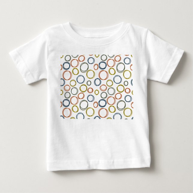 Camiseta De Bebé Boho Circles (Anverso)
