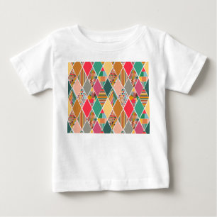 Camiseta De Bebé Boho Crazy Quilt