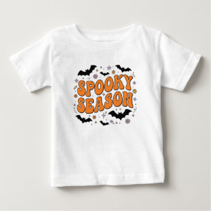 Camiseta De Bebé Boho Halloween Murciélagos Espeluznantes PNG