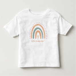 Camiseta De Bebé Boho moderno Rainbow Pastel Fiesta 1er cumpleaños