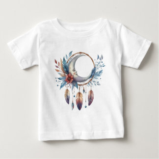 Camiseta De Bebé Boho Moon Baby T-shirt
