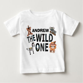 Camiseta De Bebé Boho Wild One First Birthday Fiesta