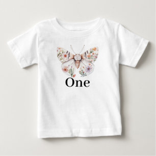 Camiseta De Bebé Boho Wildflower Floral Bebé cumpleaños