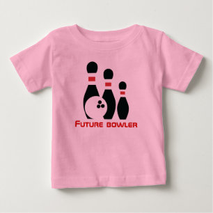 Camiseta De Bebé Bola, boliche y bolas futuras