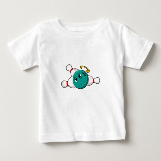 Camiseta De Bebé Bola de bolas de bolos (Anverso)