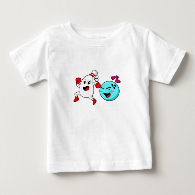 Camiseta De Bebé Bola de bolos (Anverso)
