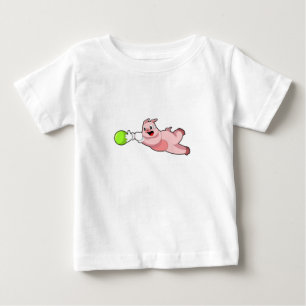Camiseta De Bebé Bola de bolos de cerdo