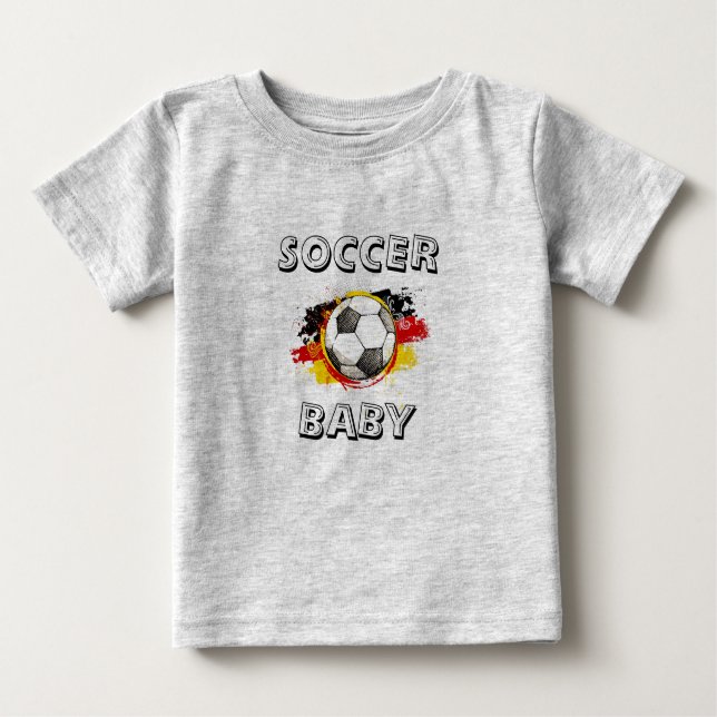 Camiseta De Bebé Bola de fútbol, FÚTBOL, BEBÉ (Anverso)